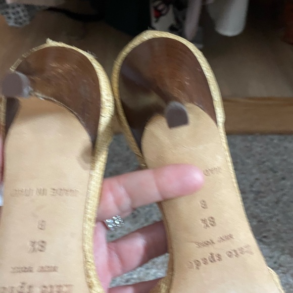 Kate Spade Eden Peep-toe D’Orsey Straw Shoes - Picture 10 of 10